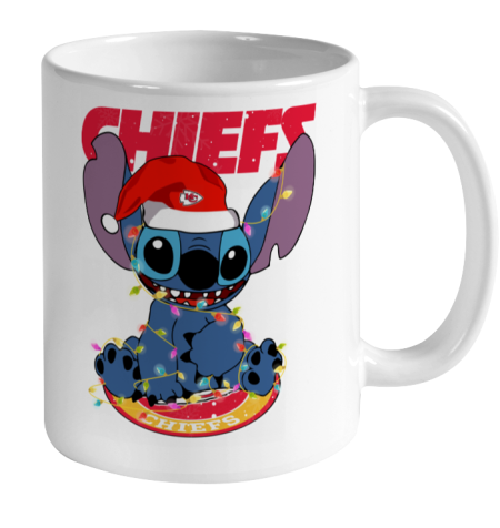 Kansas City Chiefs NFL Football noel stitch Christmas Ceramic Mug 11oz 2