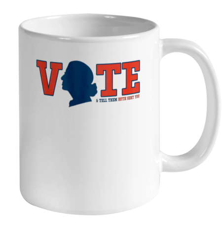 Vote Tell Them Ruth Sent You RBG Vote Shirt Notorious Ceramic Mug 11oz 2