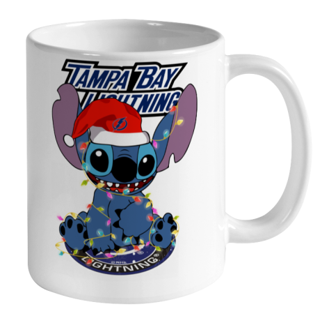 Tampa Bay Lightning NHL Hockey noel stitch Christmas Ceramic Mug 11oz 2