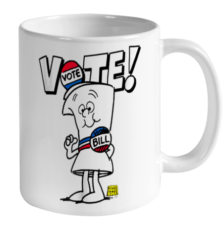 Schoolhouse Rock Vote with Bill Ceramic Mug 11oz 2