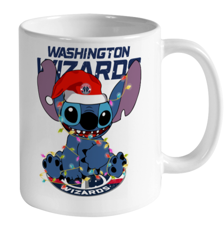 Washington Wizards NBA noel stitch Basketball Christmas Ceramic Mug 11oz 2