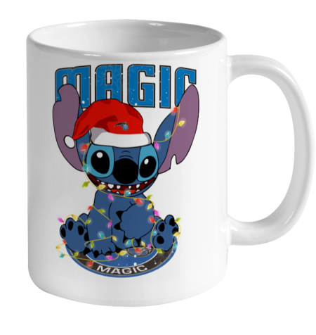 Orlando Magic NBA noel stitch Basketball Christmas Ceramic Mug 11oz 2