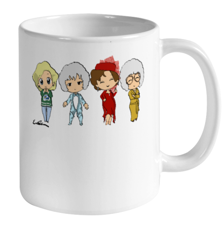The Golden Girls  Chibis Ceramic Mug 11oz 2