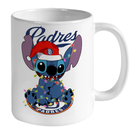 San Diego Padres MLB noel stitch Baseball Christmas Ceramic Mug 11oz 2