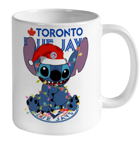 Toronto Blue Jays MLB noel stitch Baseball Christmas Ceramic Mug 11oz 2