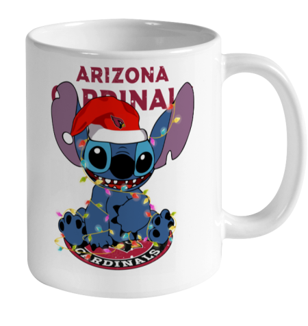 Arizona Cardinals NFL Football noel stitch Christmas Ceramic Mug 11oz 2