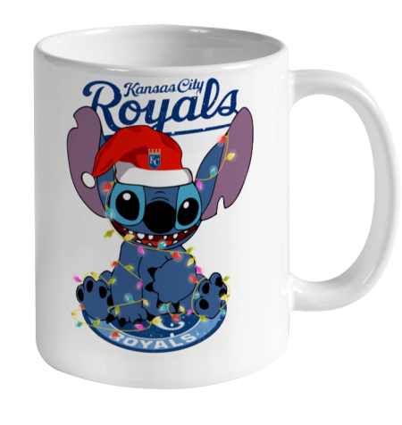 Kansas City Royals MLB noel stitch Baseball Christmas Ceramic Mug 11oz 2