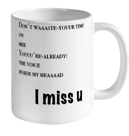 Blink 182 coffee mug mockup