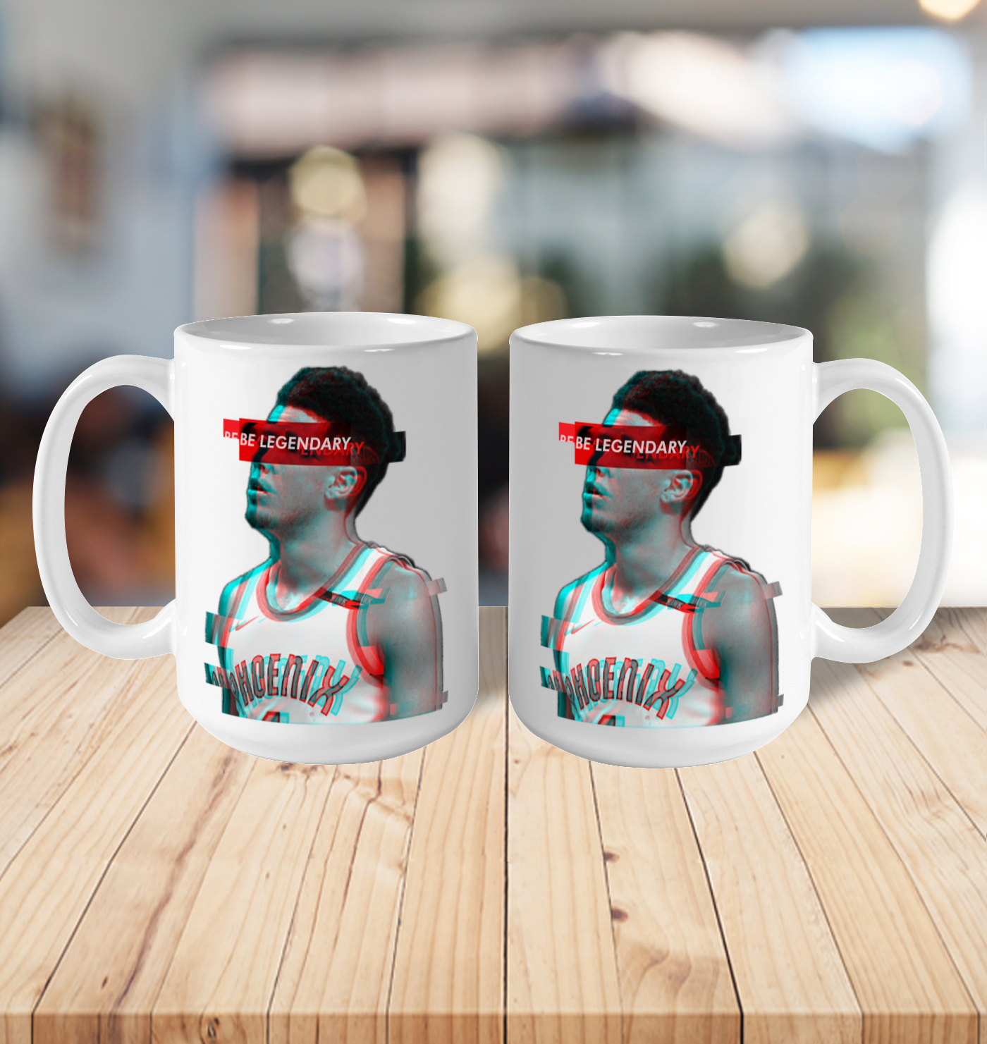 Devin Booker Be Legendary Phoenix Suns Ceramic Mug 11oz 3