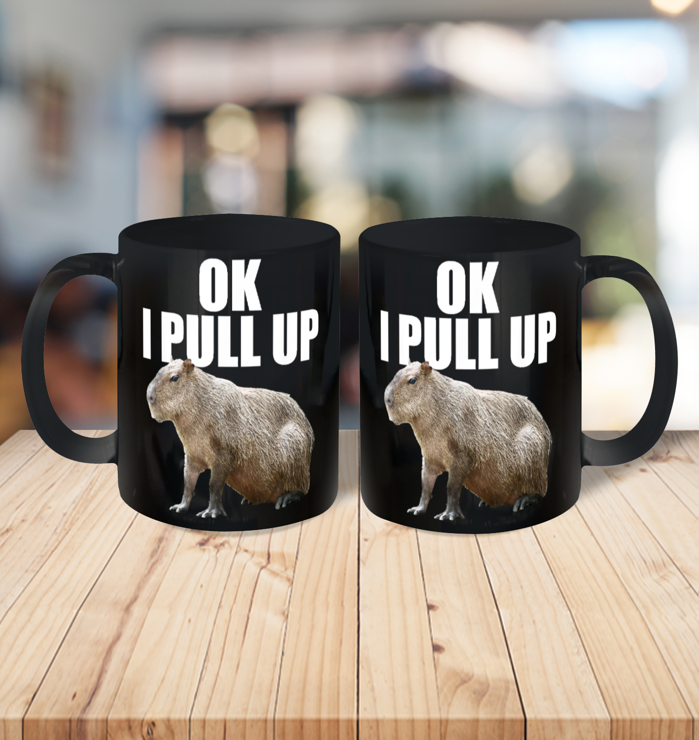 Ok I Pull Up Capybara Ceramic Mug 11oz 6