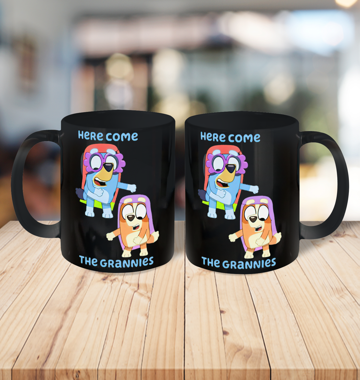 Blueys Shirt Here Come The Grannies Ceramic Mug 11oz 3