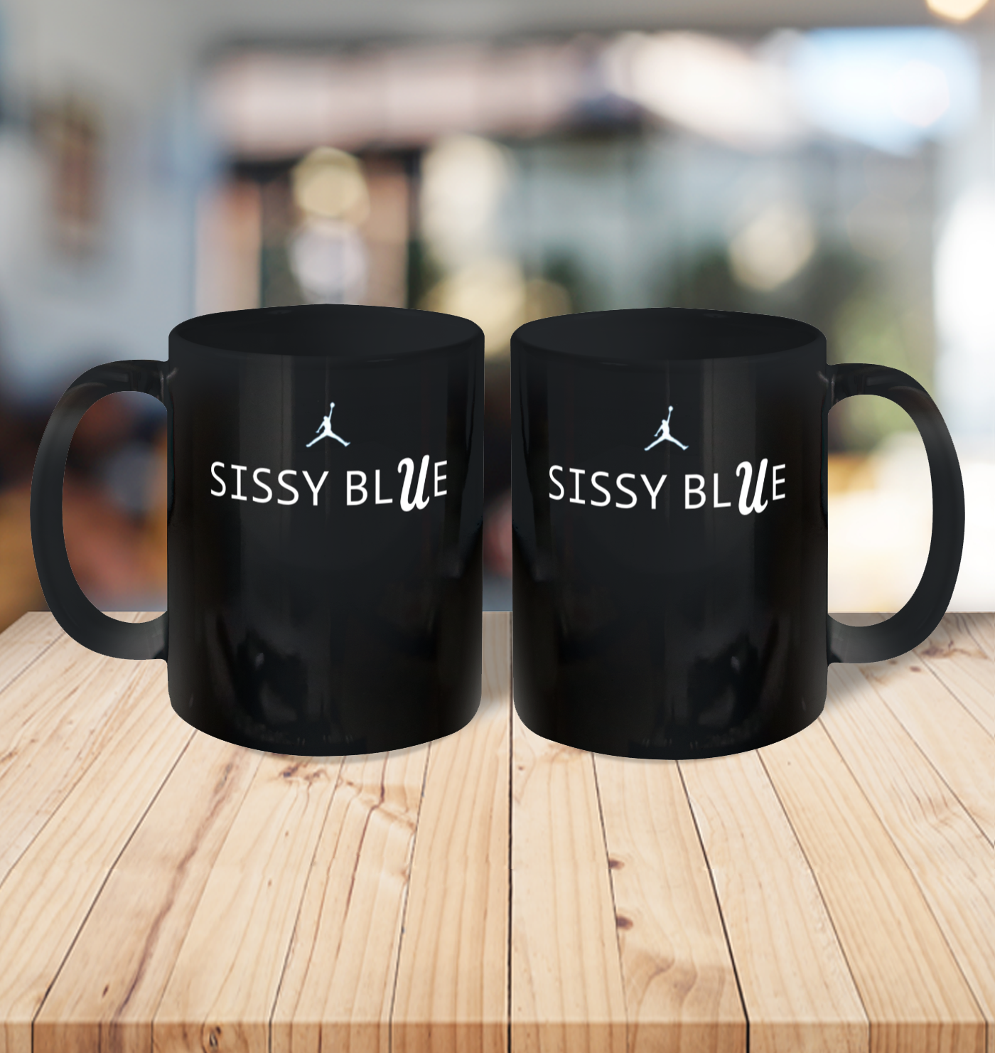Sissy Blue Shirt UCLA Ceramic Mug 11oz 3