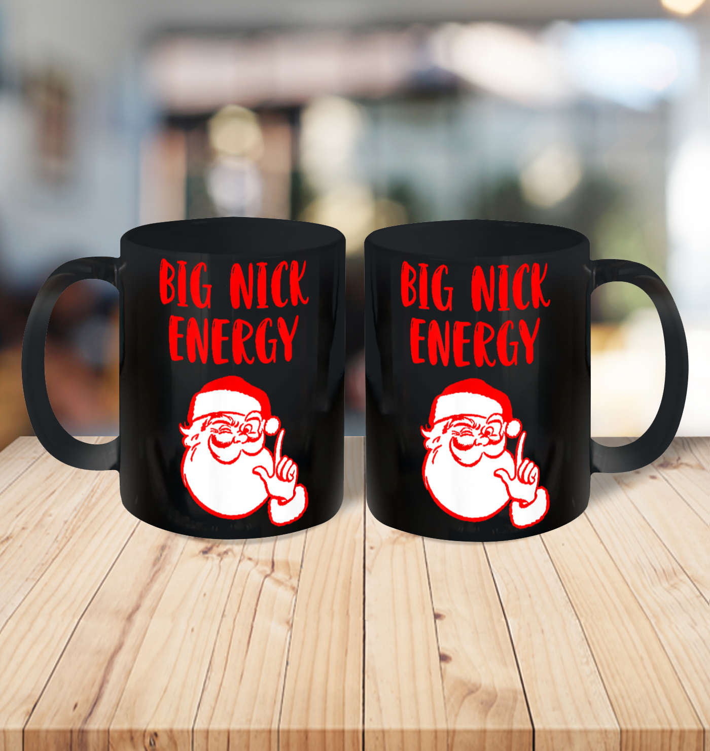 Big Nick Energy Santa Chirstmas Ceramic Mug 15oz 6