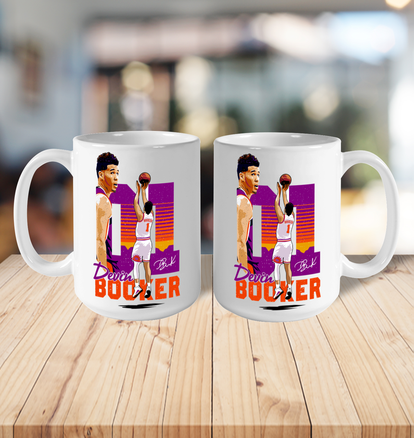 Devin Booker 01 Phoenix Suns Ceramic Mug 11oz 3
