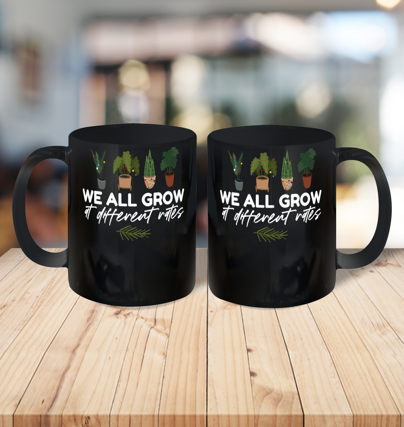 We All Grow At Different Rates, Special Education Teacher Autism Awareness Ceramic Mug 11oz 3