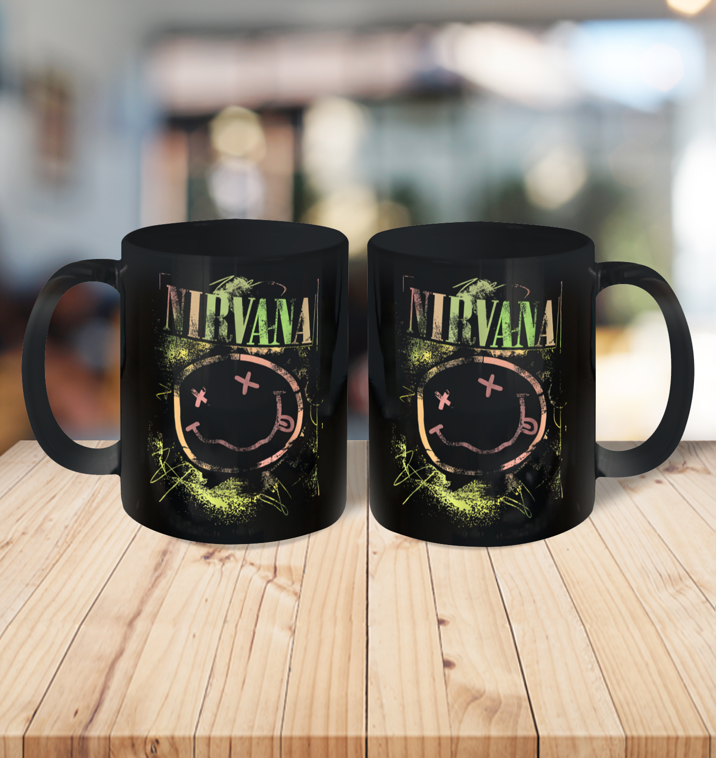 Vintage Nirvanas Smile Design Limited Ceramic Mug 11oz 3