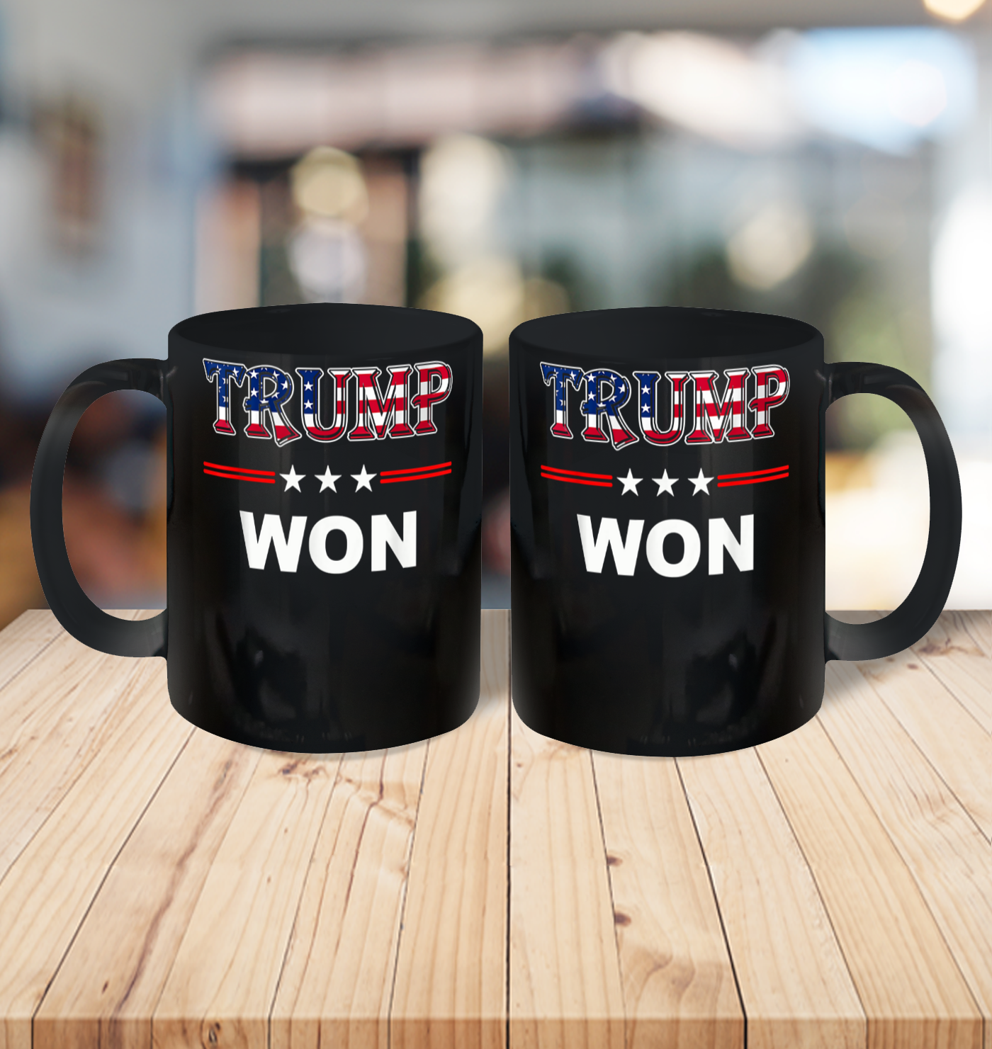 Trump Won T Shirt 4th of July American Flag Ceramic Mug 11oz 3
