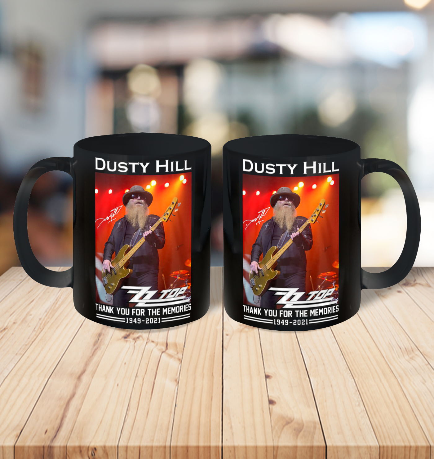 Dusty Hill Thank You For Memories Ceramic Mug 11oz 3