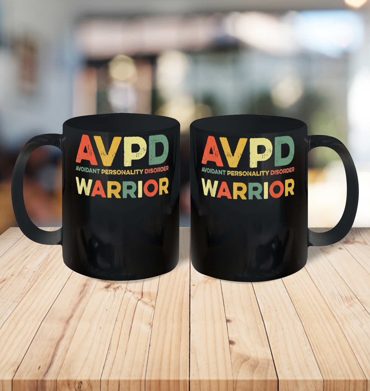 Autism Awareness Avoidant Personality Disorder Warrior AVPD Awareness Social Ceramic Mug 11oz 3
