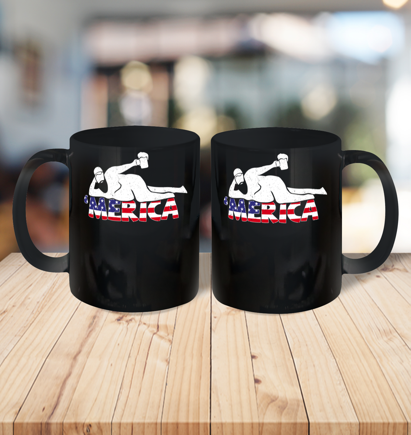 Beer Lover Funny Shirt Mens 4th Of July Merica Fat Party Funny Drinking Adult Joke Ceramic Mug 11oz 3