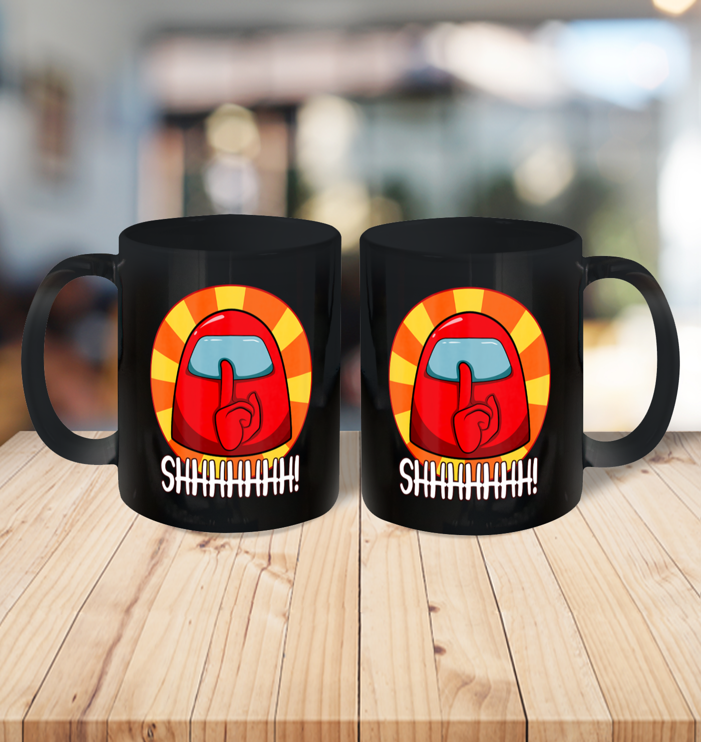 Among Us Game Shirt Cool Among Us shirt Crewmate or Impostor SHHHHHH Ceramic Mug 11oz 3