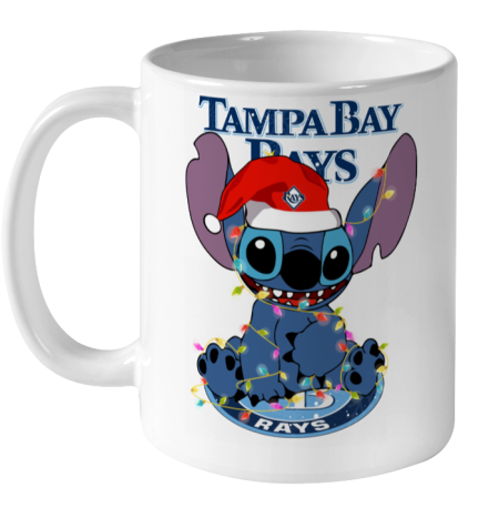 Tampa Bay Rays MLB noel stitch Baseball Christmas Ceramic Mug 11oz