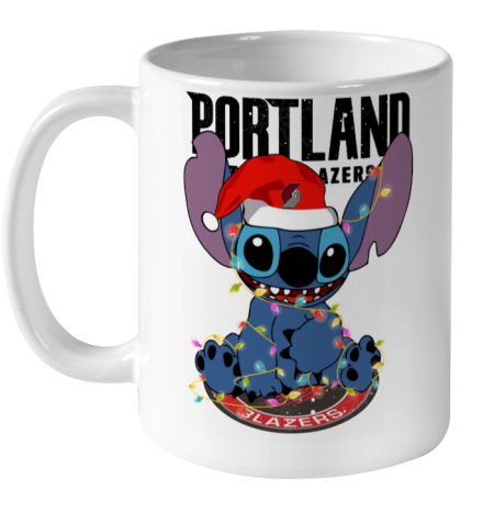 Portland Trail Blazers NBA noel stitch Basketball Christmas Ceramic Mug 11oz