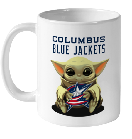 ykd3 baby yoda hugs the columbus blue jackets ceramic mug 110 56 front white