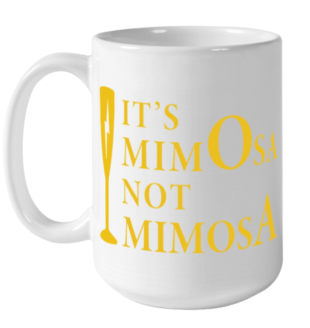ynos it is mimosa not mimosa ceramic mug 150 54 front white