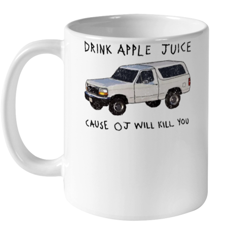Drink Apple Juice Fun Ceramic Mug 11oz