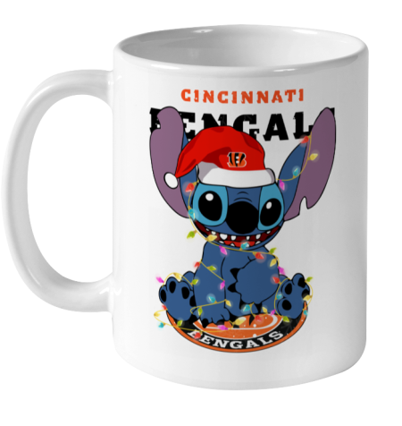 Cincinnati Bengals NFL Football noel stitch Christmas Ceramic Mug 11oz