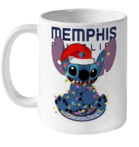 Memphis Grizzlies NBA noel stitch Basketball Christmas Ceramic Mug 11oz