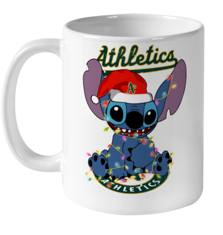 Oakland Athletics MLB noel stitch Baseball Christmas Ceramic Mug 11oz