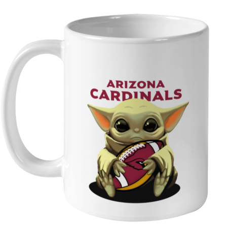 Baby Yoda Loves The Arizona Cardinals 2kjc baby yoda loves the arizona cardinals ceramic mug 110 56 front white