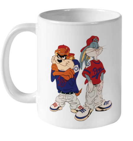 njay bugs and taz kriss kross tshirt ceramic mug 110 56 front white