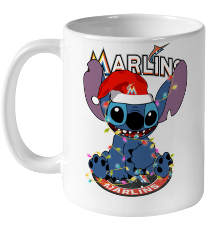 Miami Marlins MLB noel stitch Baseball Christmas Ceramic Mug 11oz
