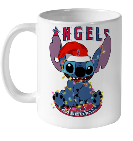 Los Angeles Angels MLB noel stitch Baseball Christmas Ceramic Mug 11oz