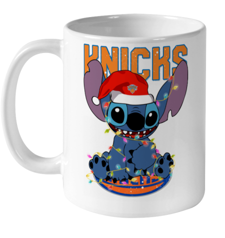 New York Knicks NBA noel stitch Basketball Christmas Ceramic Mug 11oz