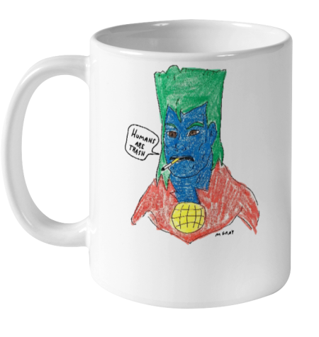 Reallygoodartist Store Humans Are Trash Ceramic Mug 11oz