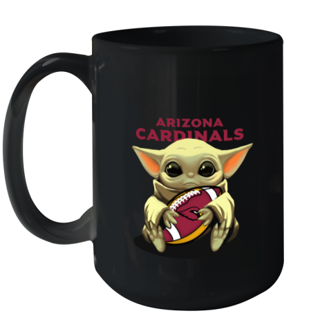 Baby Yoda Loves The Arizona Cardinals rycu baby yoda loves the arizona cardinals ceramic mug 150 54 front black