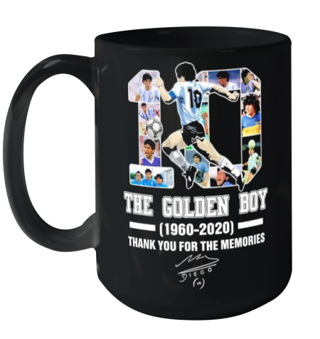 10 Diego Maradona The Golden Boy 1960 2020 Thank You For The Memories Signature Ceramic Mug 15oz