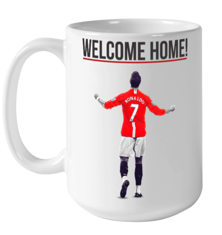 Welcome Home  Cristiano Ronaldo  Manchester United Ceramic Mug 15oz