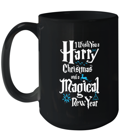 Wish You A Harry Christmas And A Magical New Year Harry Potter Ceramic Mug 15oz