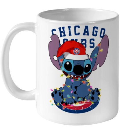 Chicago Cubs MLB noel stitch Baseball Christmas Ceramic Mug 11oz
