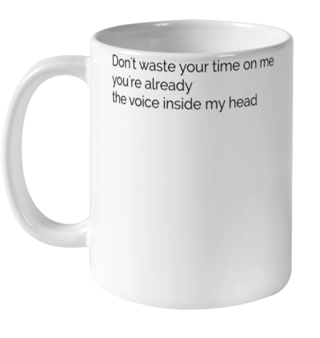 Don't Waste Your Time On Me  Blink182 Miss You Lyrics Ceramic Mug 11oz