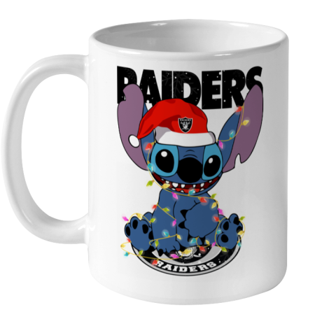 Oakland Raiders NFL Football noel stitch Christmas Ceramic Mug 11oz