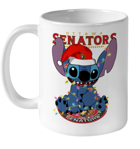 Ottawa Senators NHL Hockey noel stitch Christmas Ceramic Mug 11oz