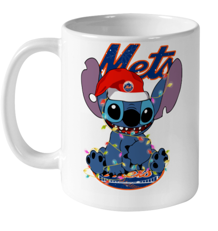 New York Mets MLB noel stitch Baseball Christmas Ceramic Mug 11oz