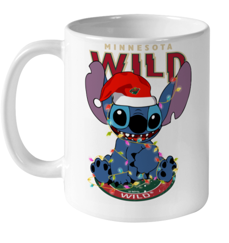 Minnesota Wild NHL Hockey noel stitch Christmas Ceramic Mug 11oz
