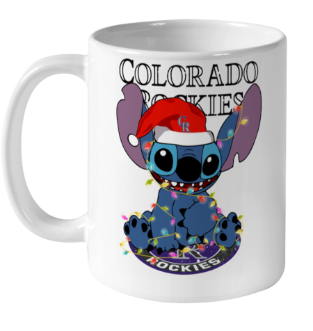 Colorado Rockies MLB noel stitch Baseball Christmas Ceramic Mug 11oz